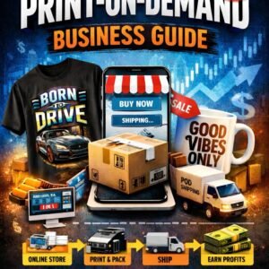 Start a Print-on-Demand Business with ₹0 Investment – Complete Beginner POD Guide (Digital eBook)